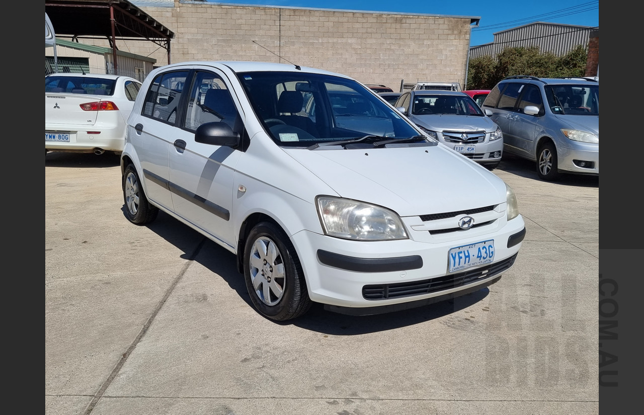 7/2003 Hyundai Getz GL TB 5d Hatchback White 1.5L