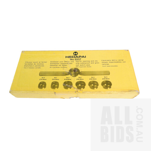 Boxed Hedapai No 5537 Key with Six Grooved Chucks