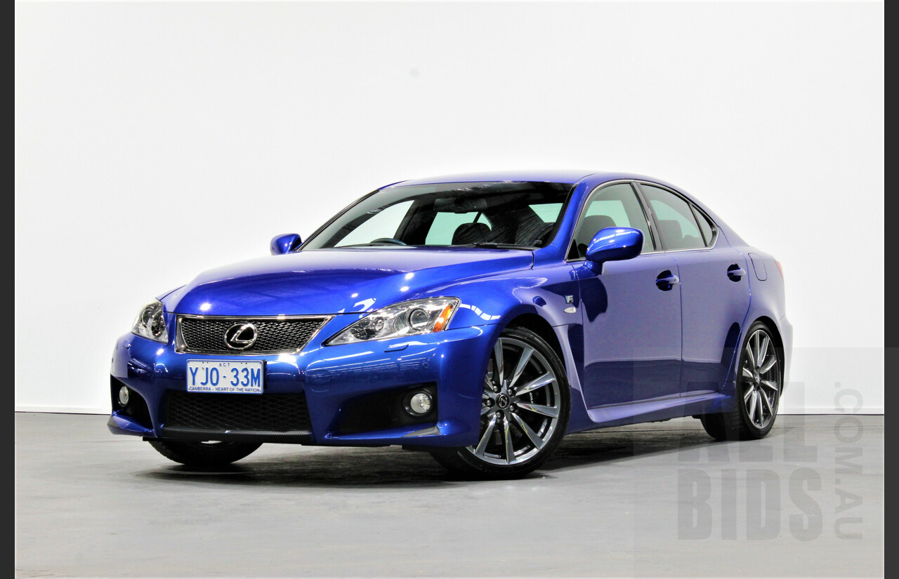 9/2009 Lexus ISF USE20R 4d Sedan Ultrasonic Blue Mica 5.0L V8