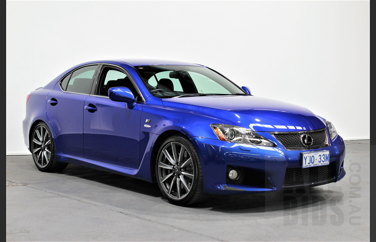 9/2009 Lexus ISF USE20R 4d Sedan Ultrasonic Blue Mica 5.0L V8