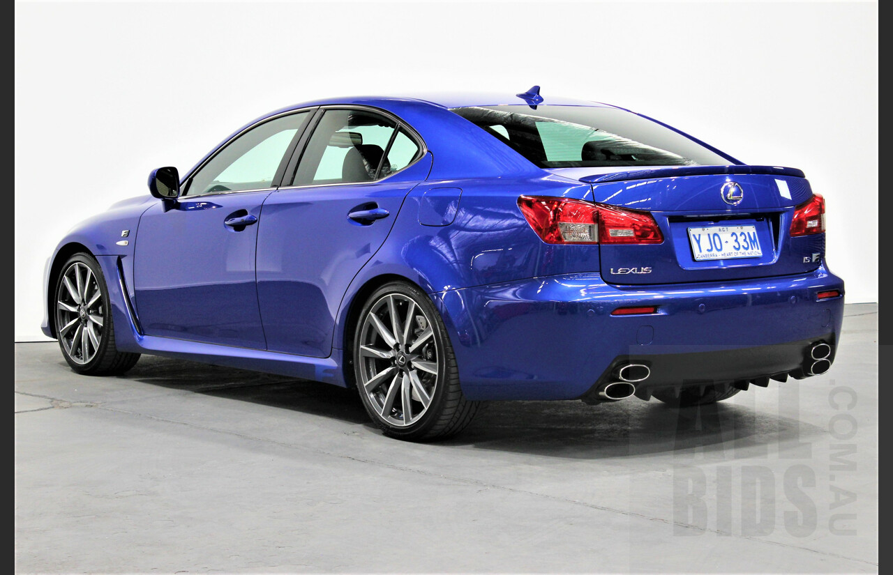 9/2009 Lexus ISF USE20R 4d Sedan Ultrasonic Blue Mica 5.0L V8