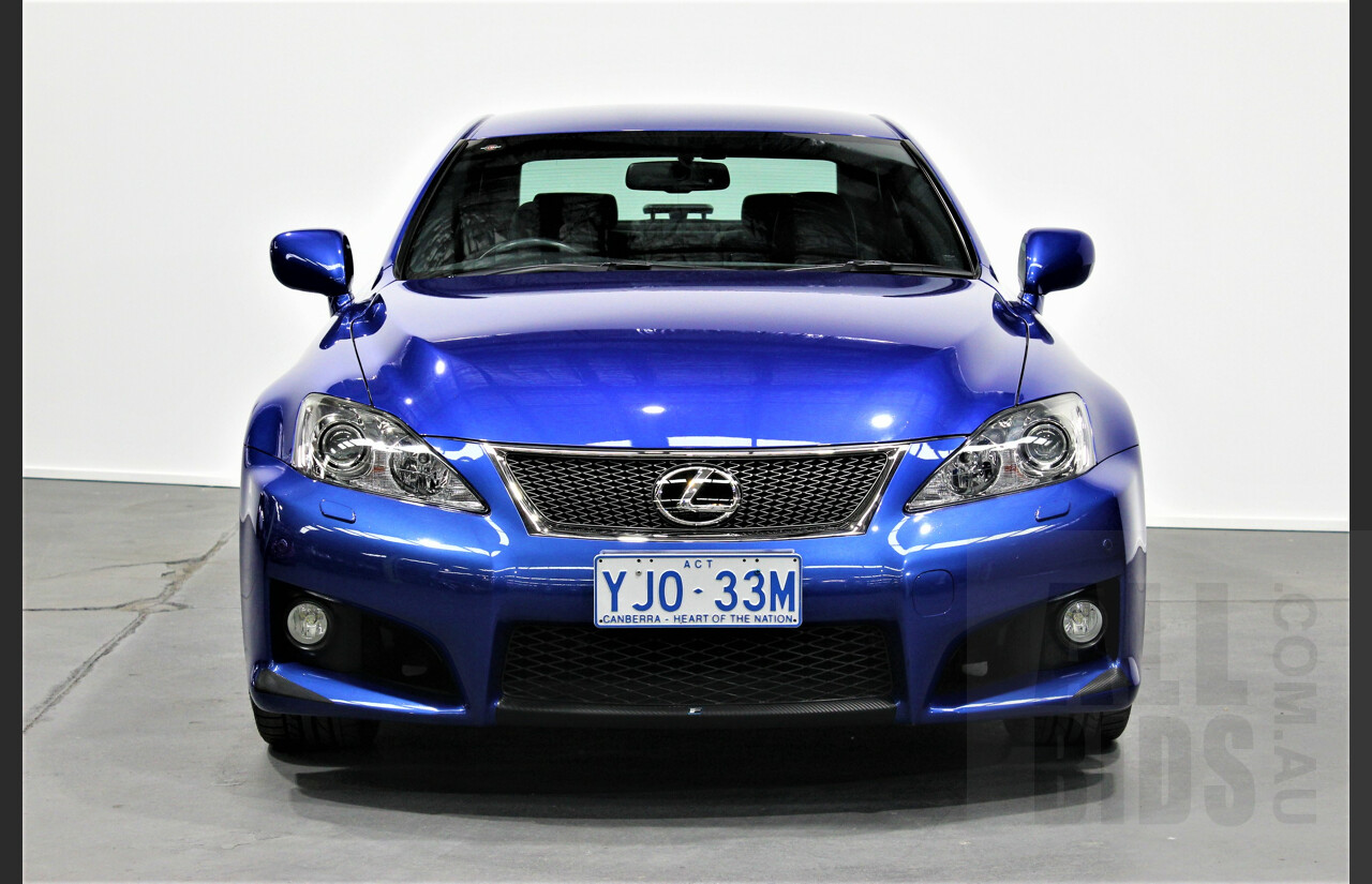 9/2009 Lexus ISF USE20R 4d Sedan Ultrasonic Blue Mica 5.0L V8
