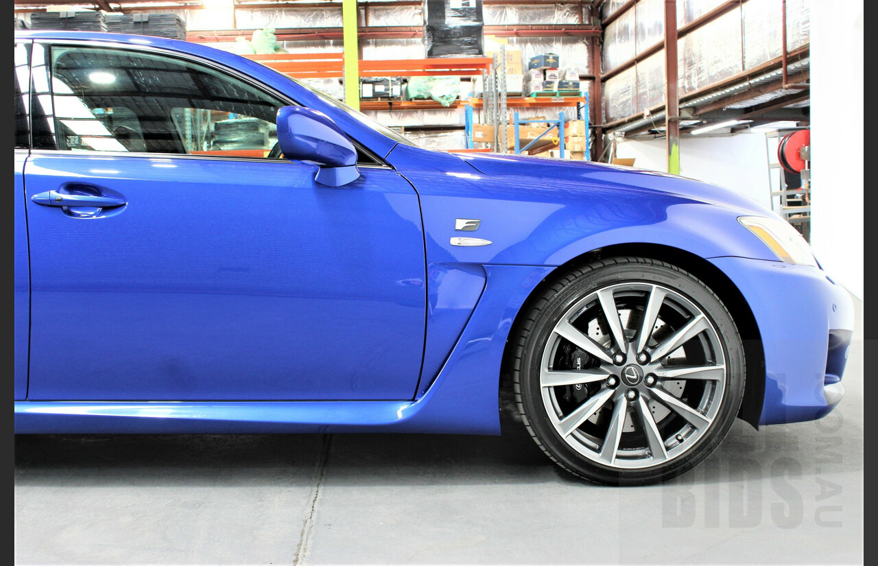 9/2009 Lexus ISF USE20R 4d Sedan Ultrasonic Blue Mica 5.0L V8
