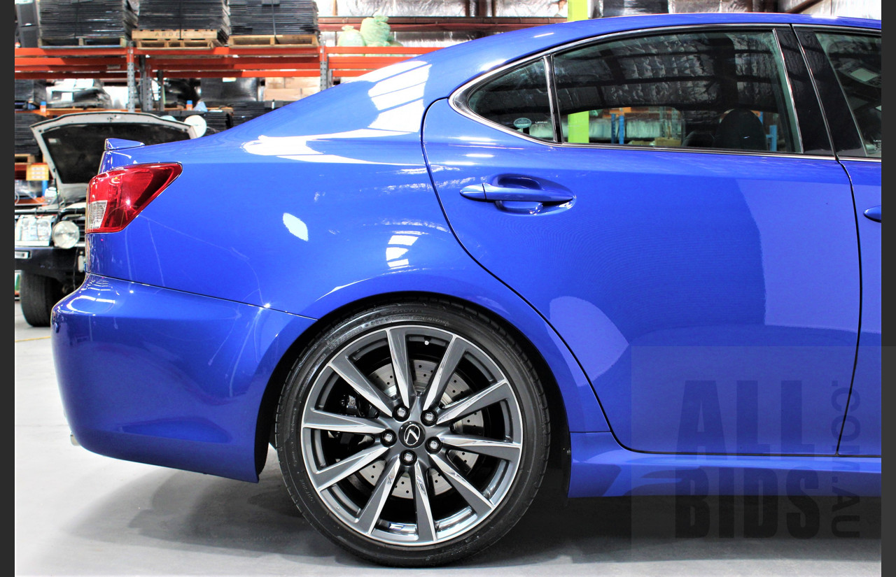 9/2009 Lexus ISF USE20R 4d Sedan Ultrasonic Blue Mica 5.0L V8