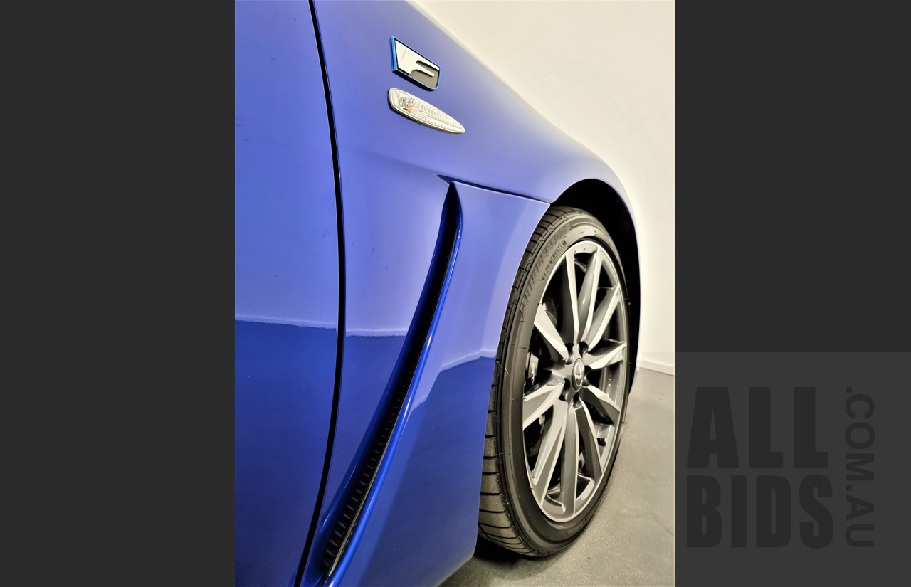 9/2009 Lexus ISF USE20R 4d Sedan Ultrasonic Blue Mica 5.0L V8