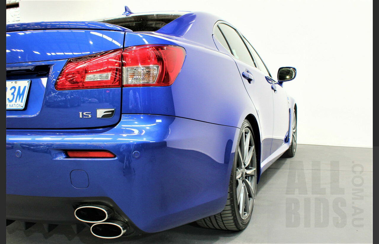 9/2009 Lexus ISF USE20R 4d Sedan Ultrasonic Blue Mica 5.0L V8