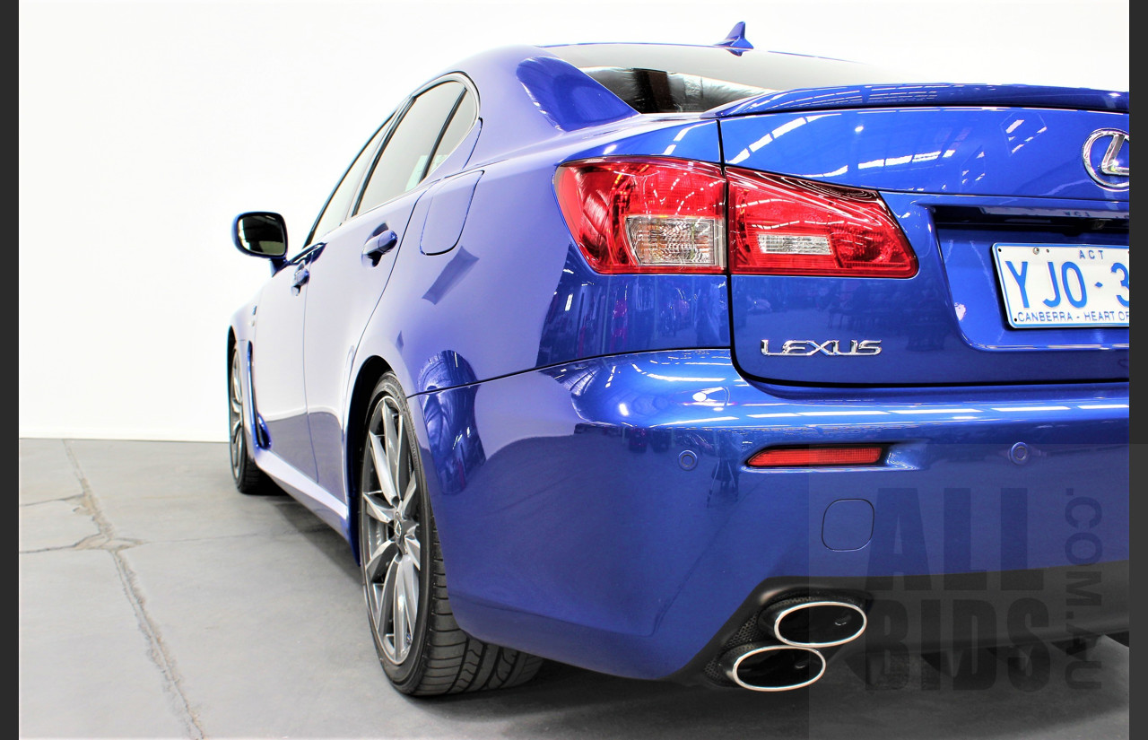 9/2009 Lexus ISF USE20R 4d Sedan Ultrasonic Blue Mica 5.0L V8