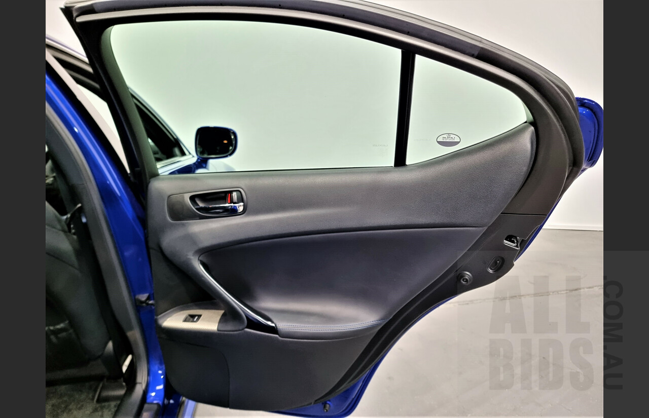 9/2009 Lexus ISF USE20R 4d Sedan Ultrasonic Blue Mica 5.0L V8