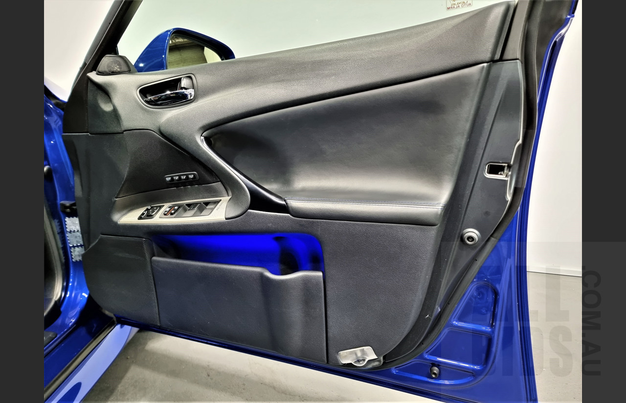 9/2009 Lexus ISF USE20R 4d Sedan Ultrasonic Blue Mica 5.0L V8