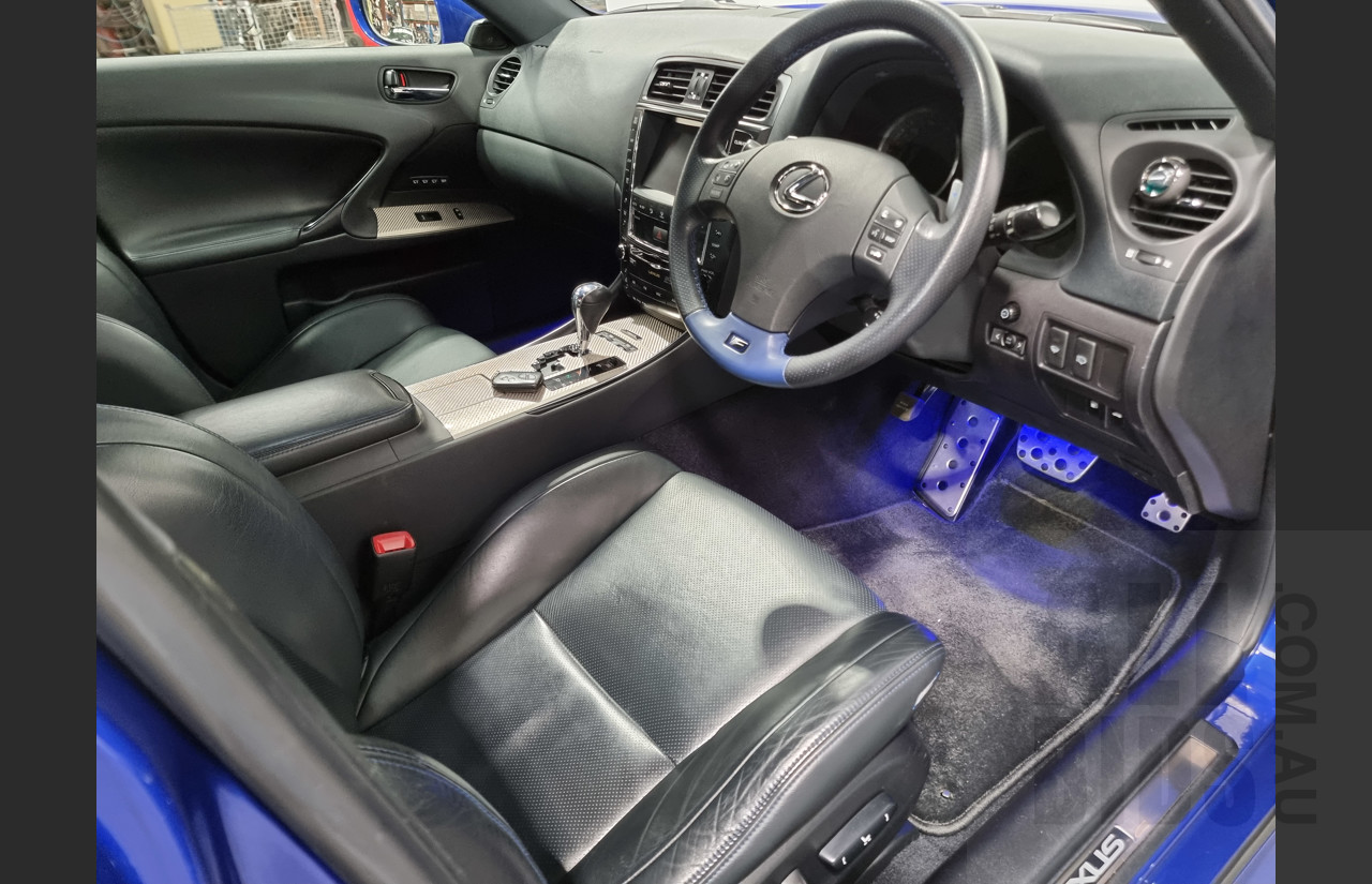 9/2009 Lexus ISF USE20R 4d Sedan Ultrasonic Blue Mica 5.0L V8