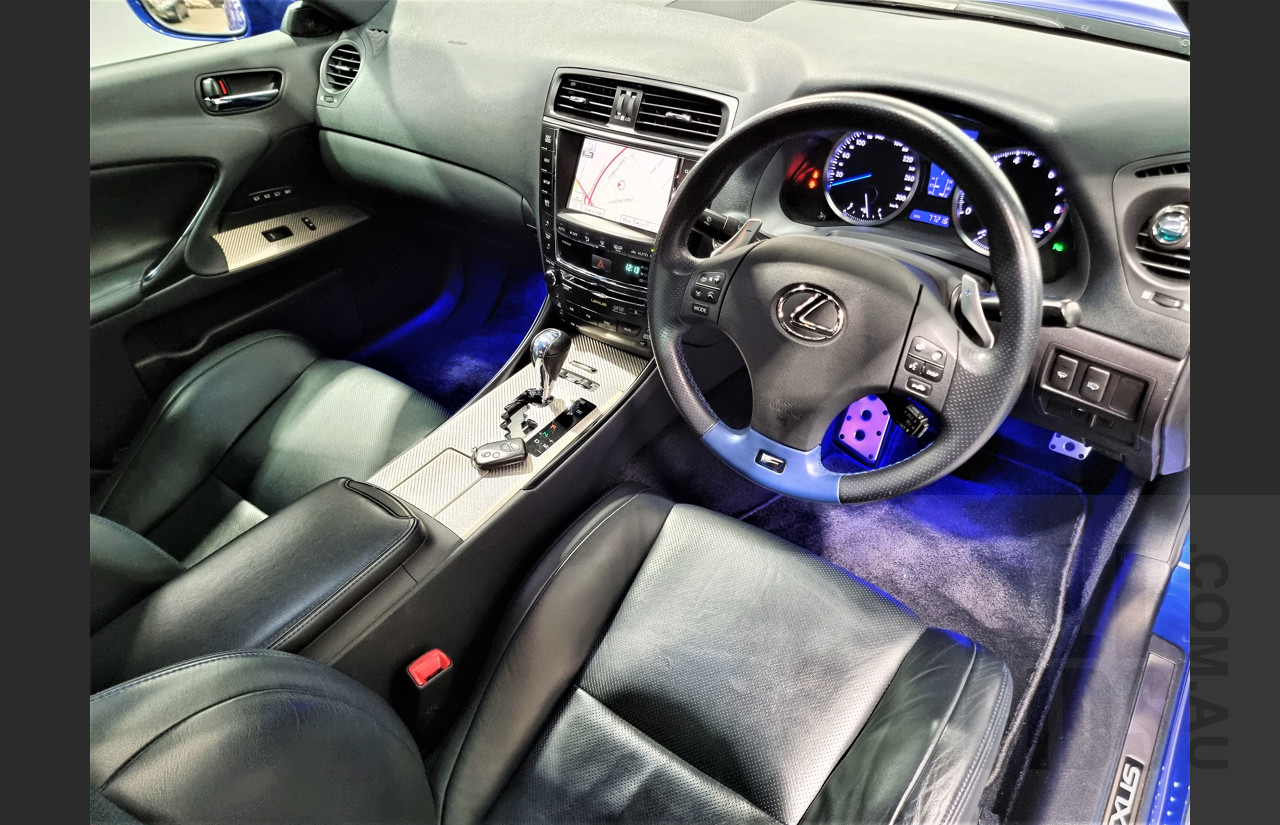 9/2009 Lexus ISF USE20R 4d Sedan Ultrasonic Blue Mica 5.0L V8