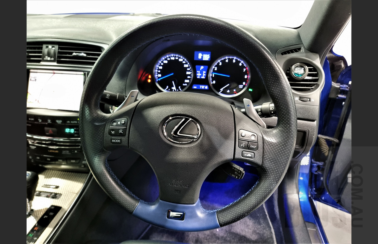 9/2009 Lexus ISF USE20R 4d Sedan Ultrasonic Blue Mica 5.0L V8
