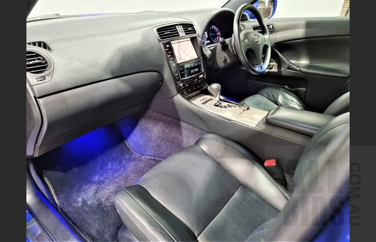 9/2009 Lexus ISF USE20R 4d Sedan Ultrasonic Blue Mica 5.0L V8