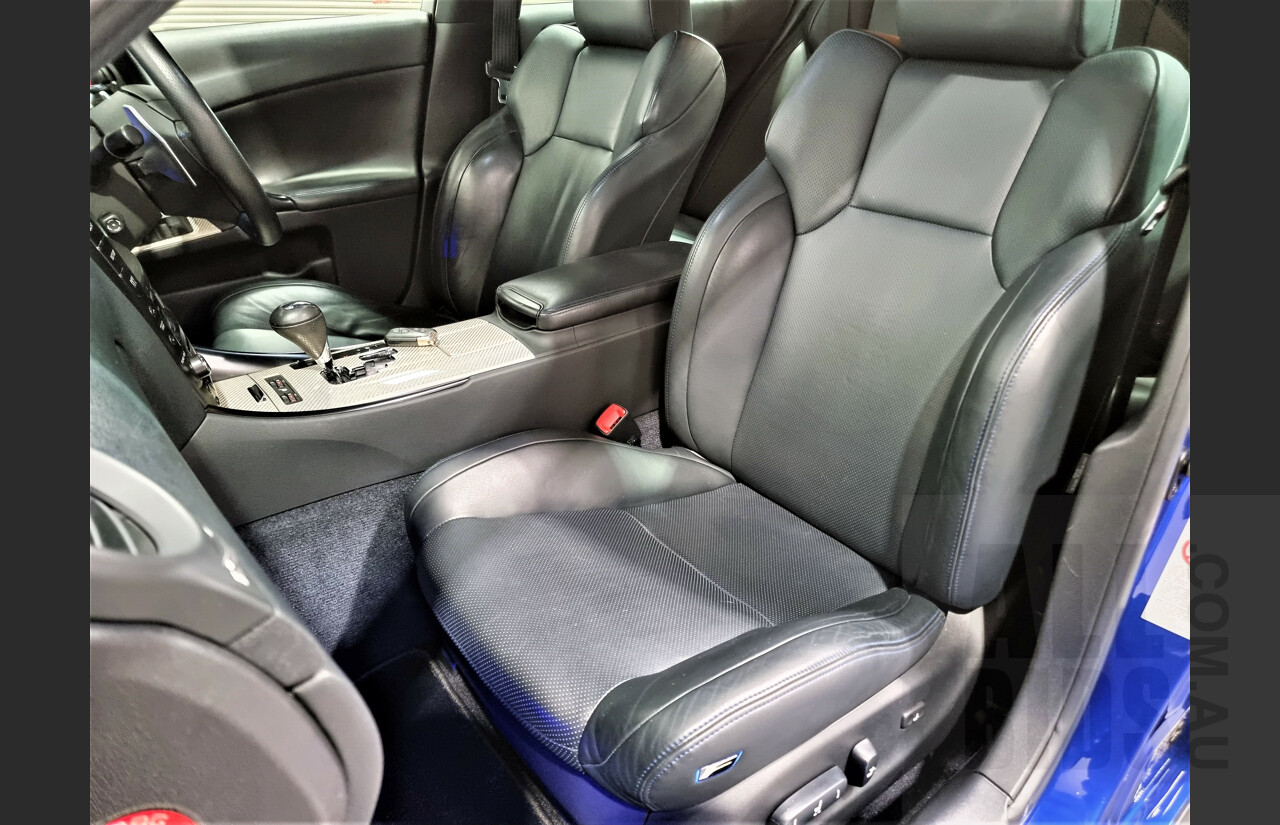 9/2009 Lexus ISF USE20R 4d Sedan Ultrasonic Blue Mica 5.0L V8