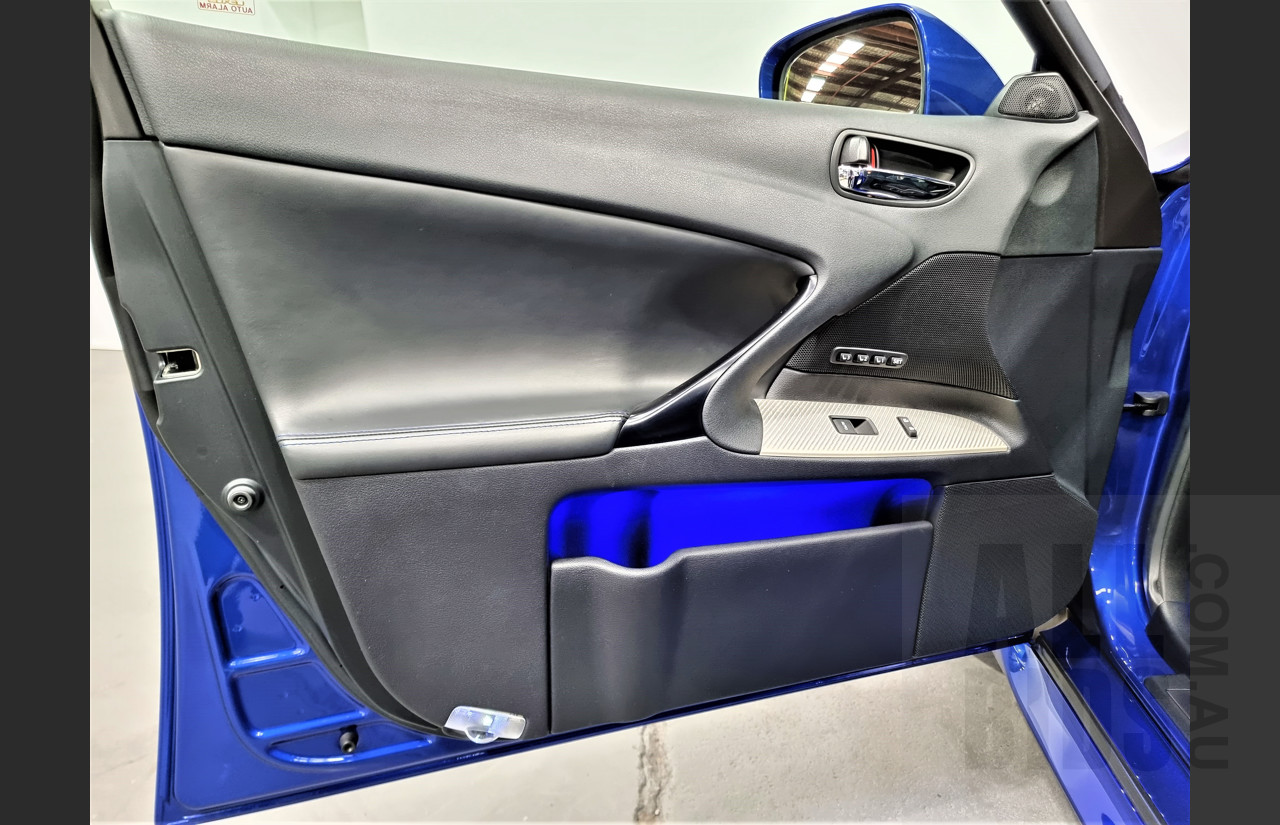 9/2009 Lexus ISF USE20R 4d Sedan Ultrasonic Blue Mica 5.0L V8