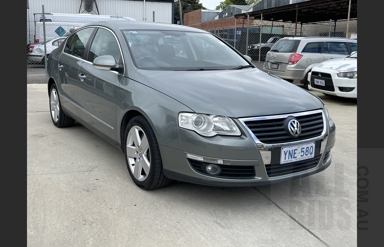 6/2010 Volkswagen Passat V6 FSI Highline 3C MY10 4d Sedan Grey 3.2L
