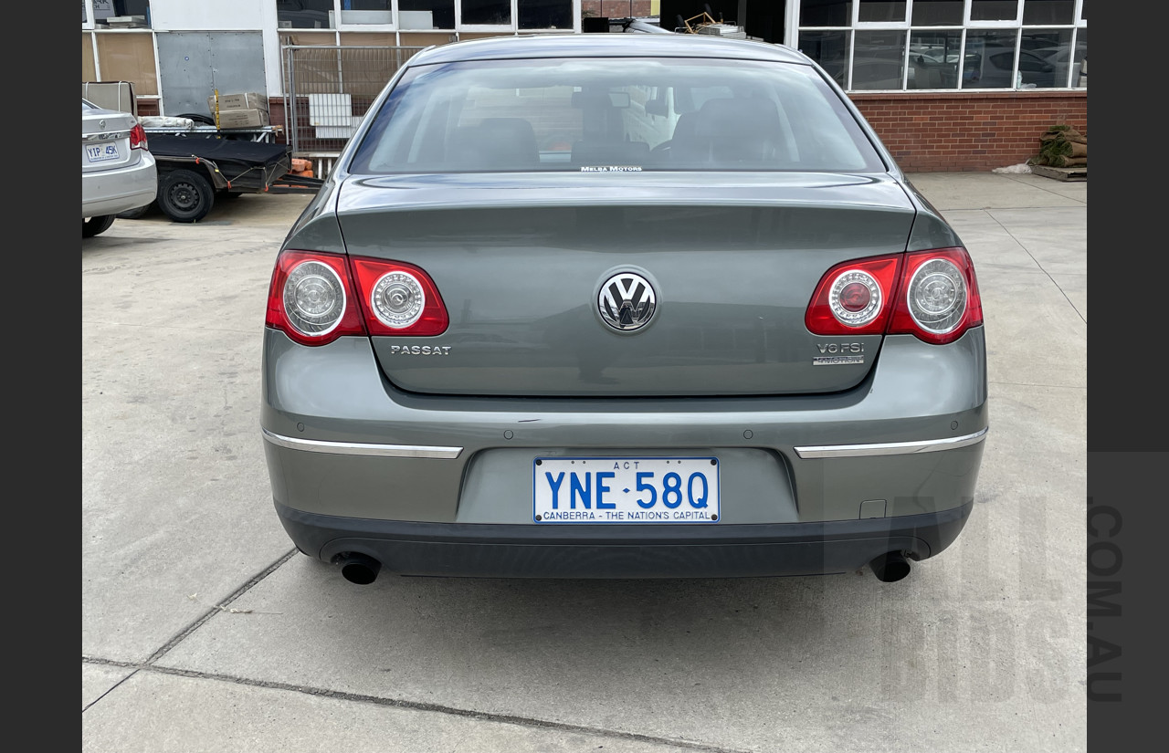 6/2010 Volkswagen Passat V6 FSI Highline 3C MY10 4d Sedan Grey 3.2L