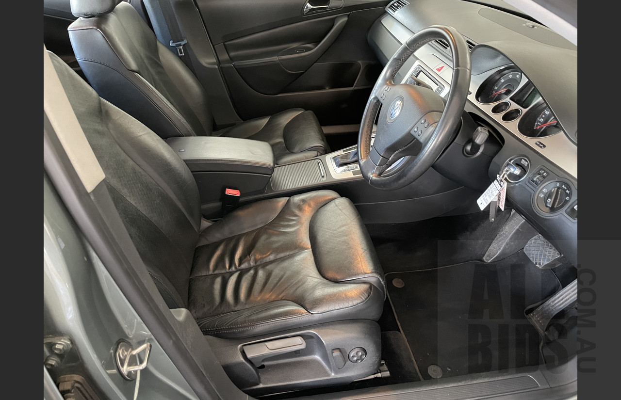 6/2010 Volkswagen Passat V6 FSI Highline 3C MY10 4d Sedan Grey 3.2L