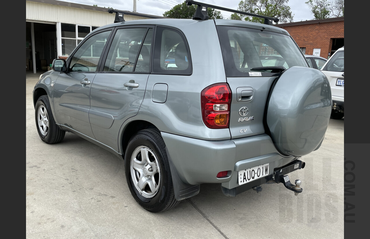 10/2004 Toyota Rav4 CV (4x4) ACA23R 4d Wagon Grey 2.4L