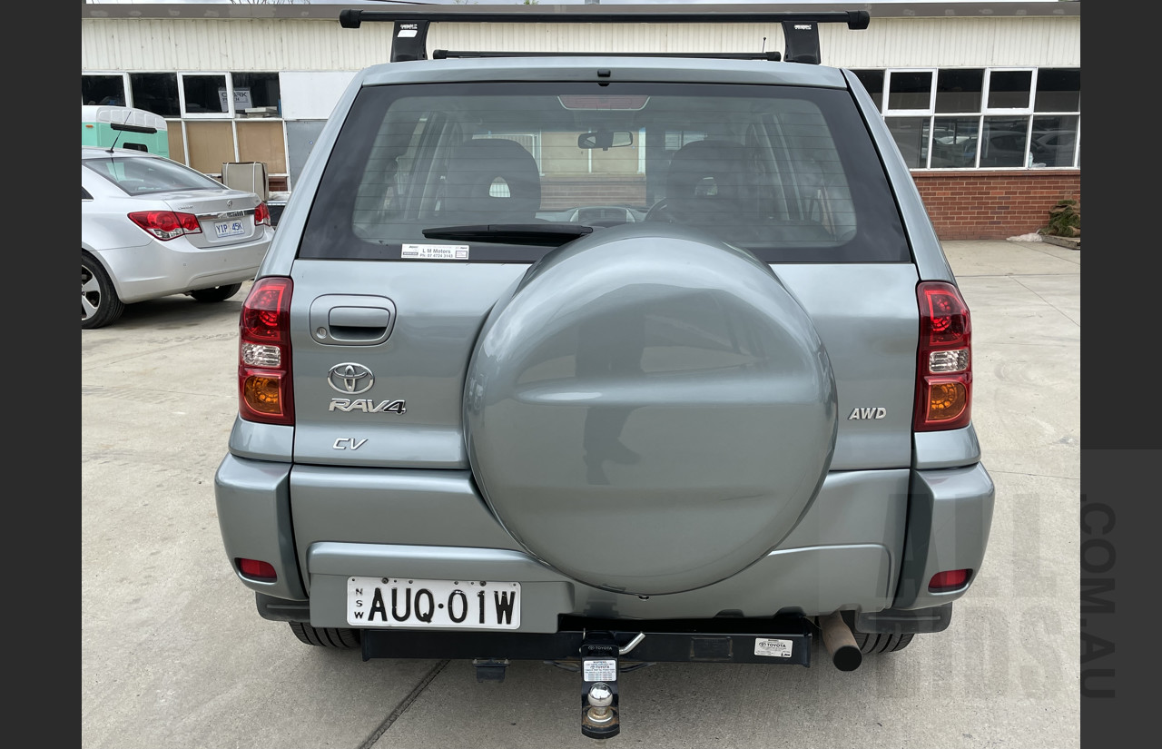 10/2004 Toyota Rav4 CV (4x4) ACA23R 4d Wagon Grey 2.4L