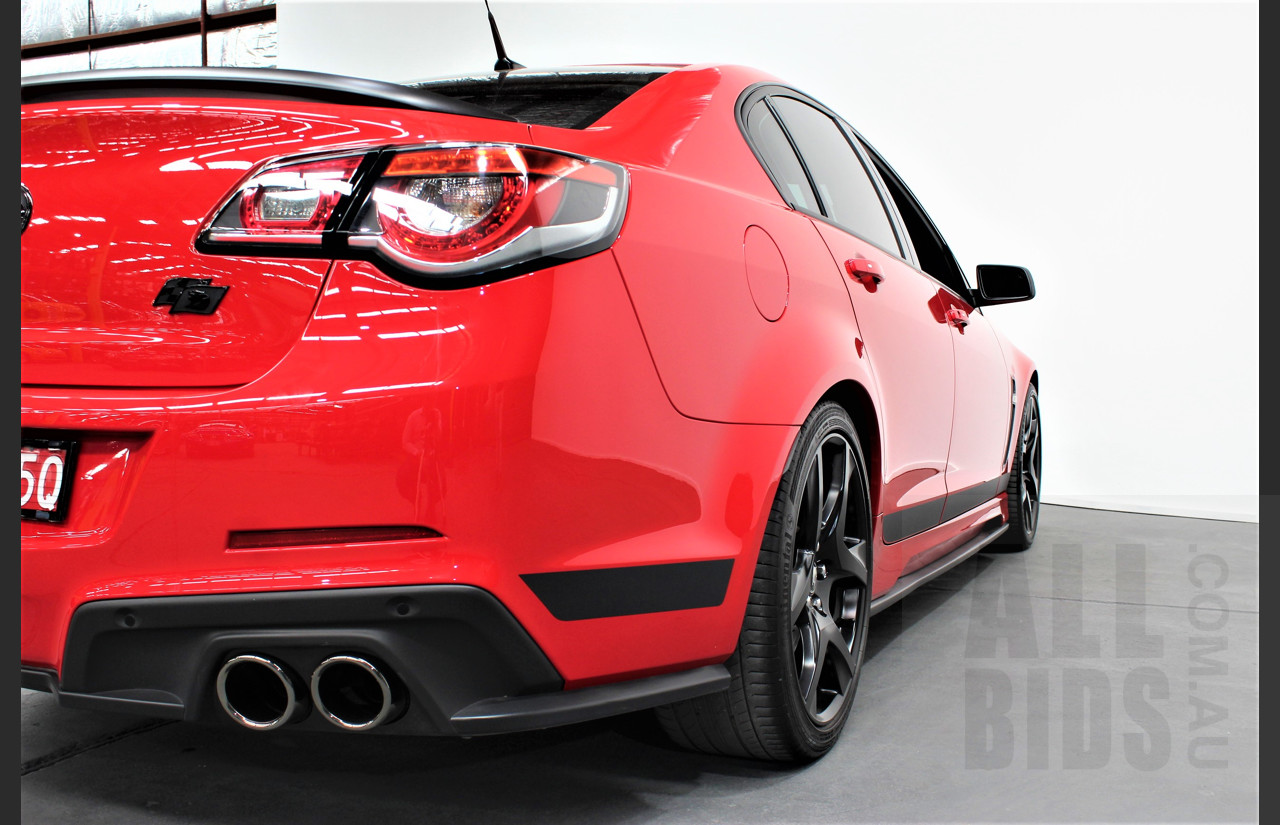 8/2016 Holden HSV Clubsport R8 GEN F2 SV Black 263/350 MY16 4d Sedan Sting Red 6.2L V8 Supercharged