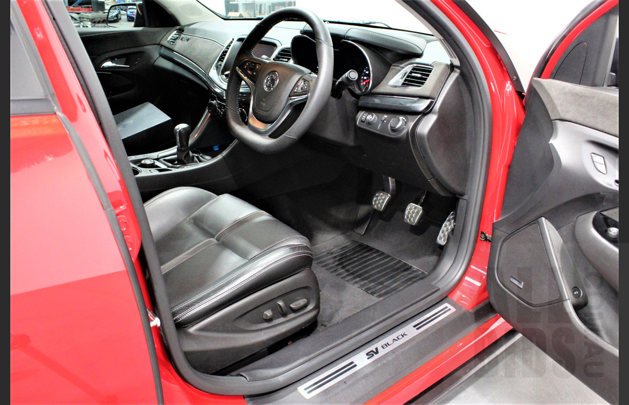 8/2016 Holden HSV Clubsport R8 GEN F2 SV Black 263/350 MY16 4d Sedan Sting Red 6.2L V8 Supercharged
