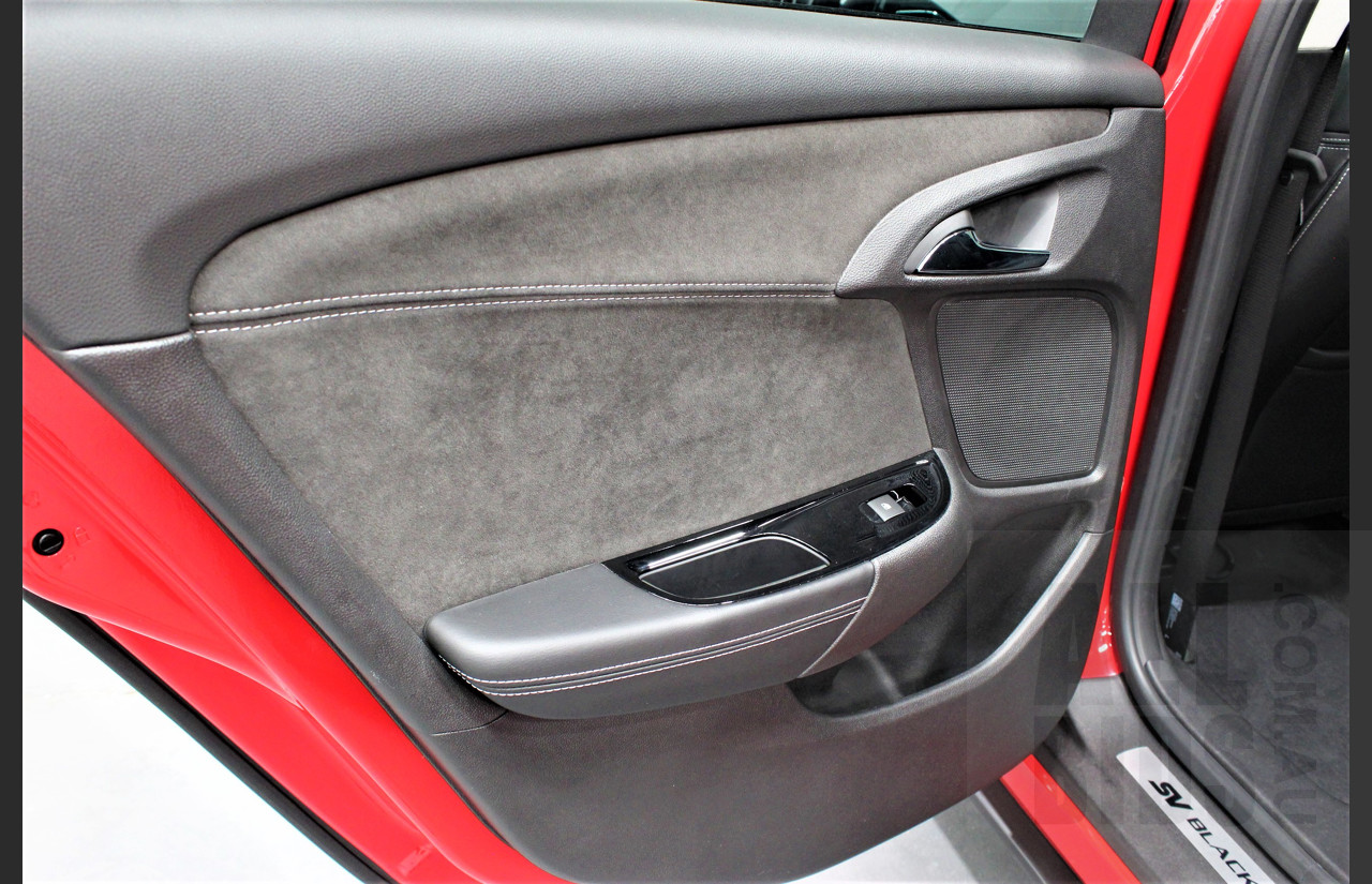 8/2016 Holden HSV Clubsport R8 GEN F2 SV Black 263/350 MY16 4d Sedan Sting Red 6.2L V8 Supercharged