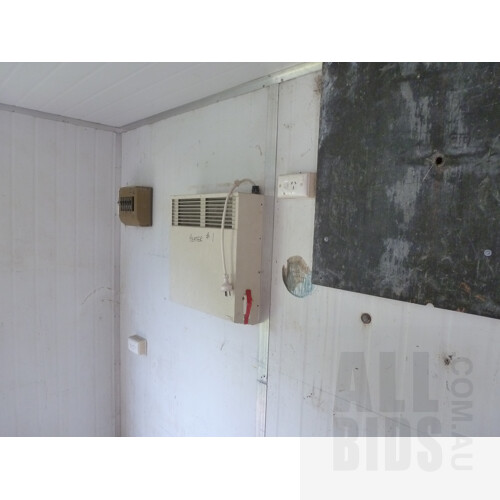 Demountable Insulated Site Shed/Lunch Room - 6 Meters x 3.1 Meters