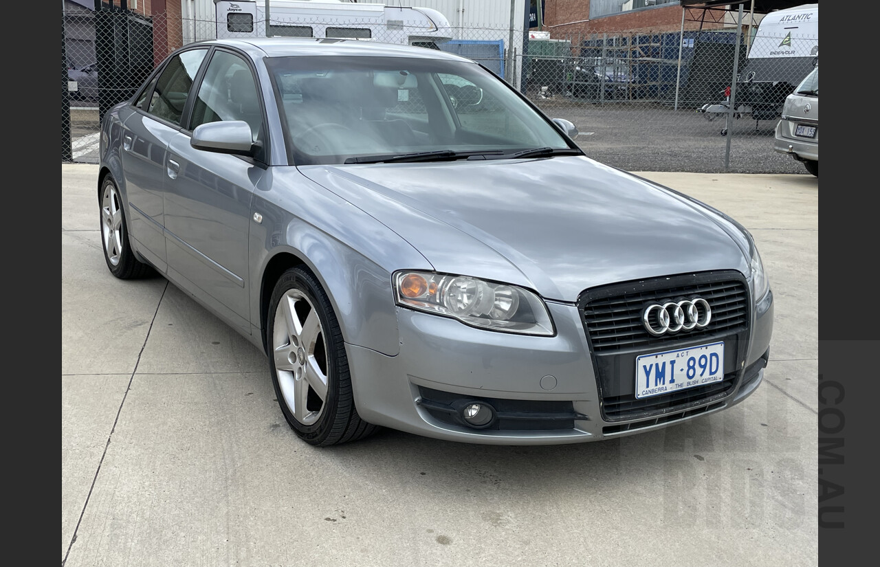 6/2005 Audi A4 2.0 B7 4d Sedan Silver  2.0L