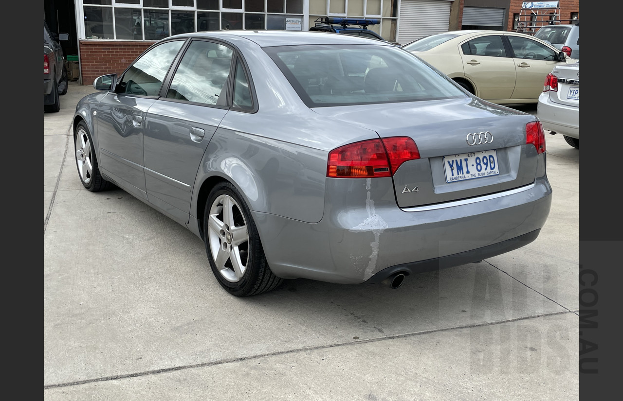 6/2005 Audi A4 2.0 B7 4d Sedan Silver  2.0L
