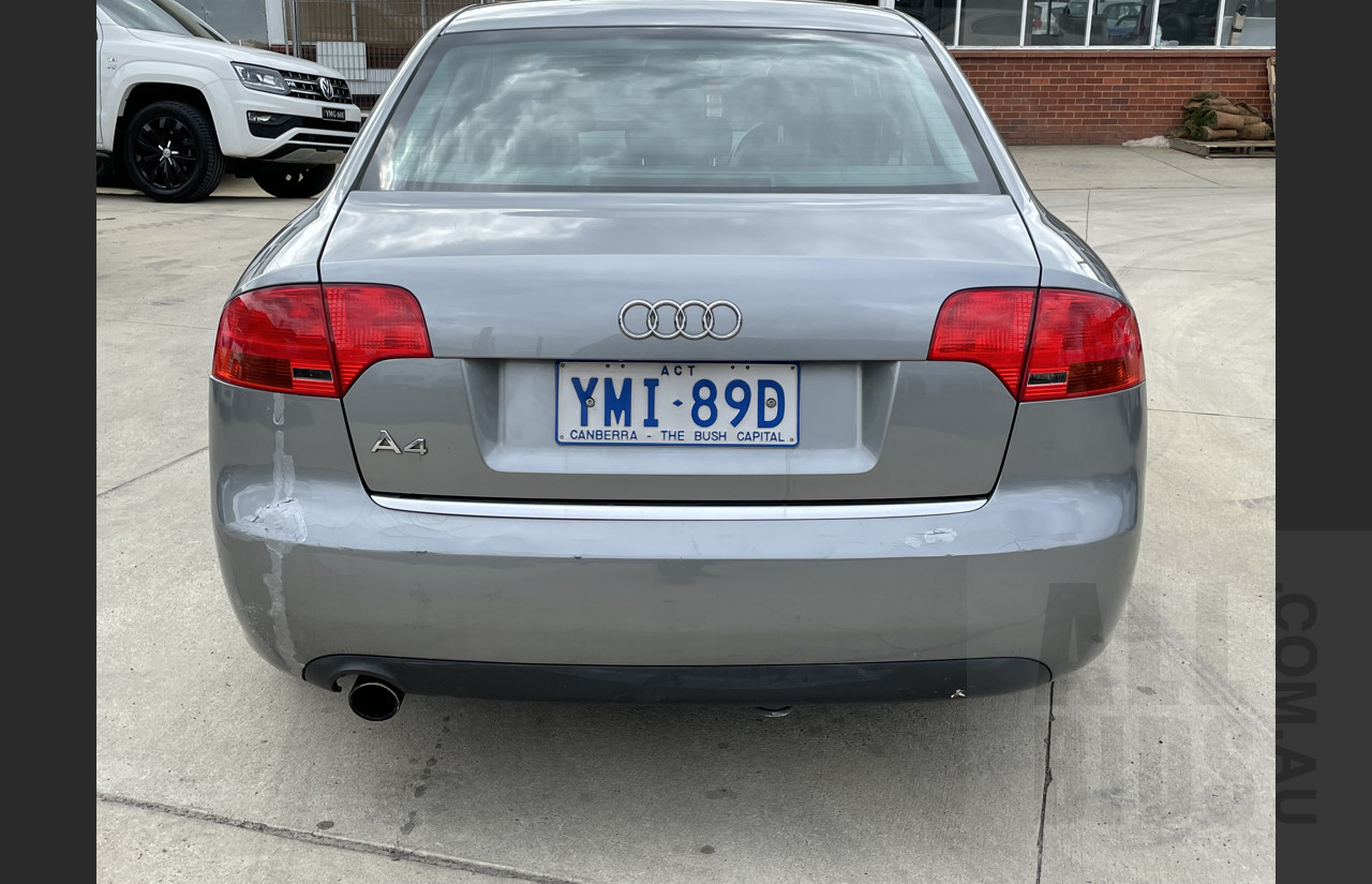 6/2005 Audi A4 2.0 B7 4d Sedan Silver  2.0L