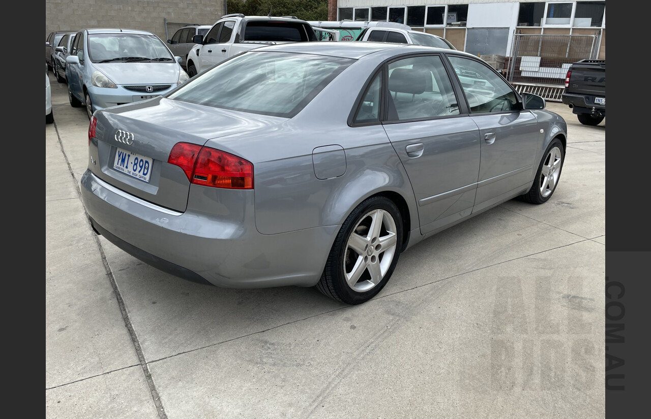 6/2005 Audi A4 2.0 B7 4d Sedan Silver  2.0L