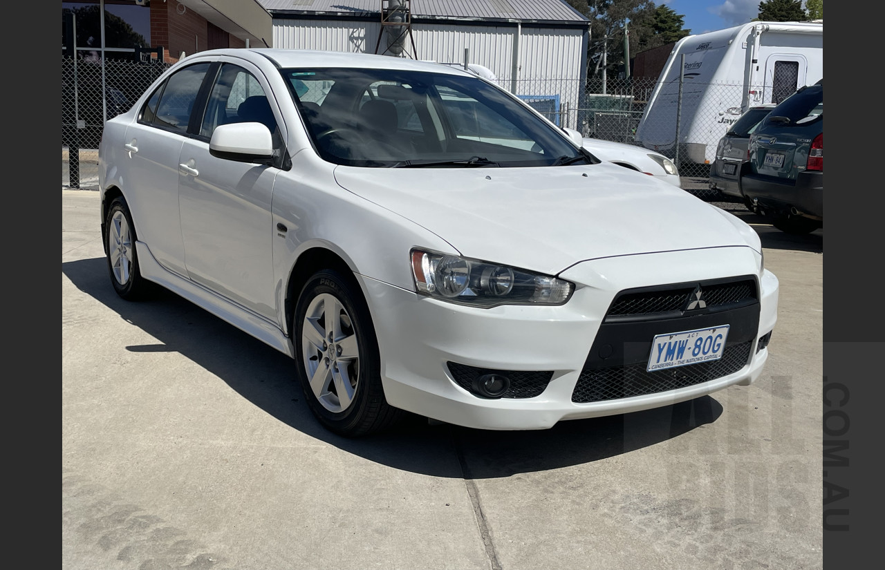 1/2008 Mitsubishi Lancer VR CJ 4d Sedan White 2.0L