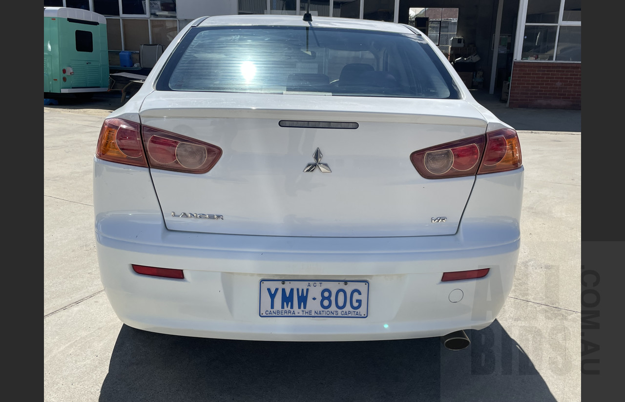 1/2008 Mitsubishi Lancer VR CJ 4d Sedan White 2.0L