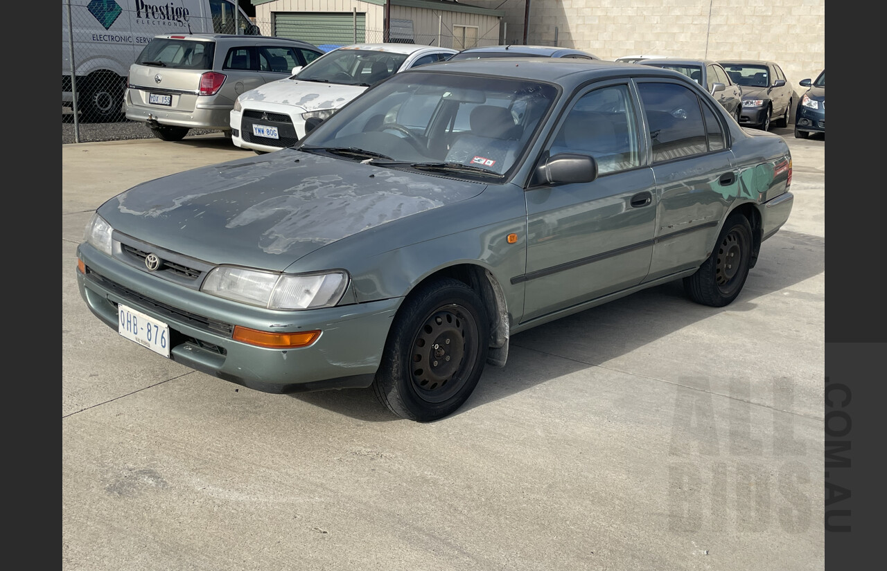 7/1998 Toyota Corolla Conquest AE102R 4d Sedan Green 1.8L