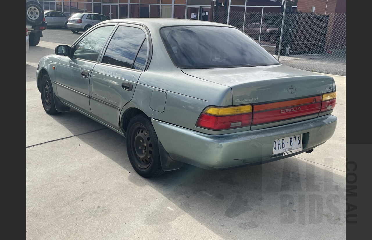 7/1998 Toyota Corolla Conquest AE102R 4d Sedan Green 1.8L