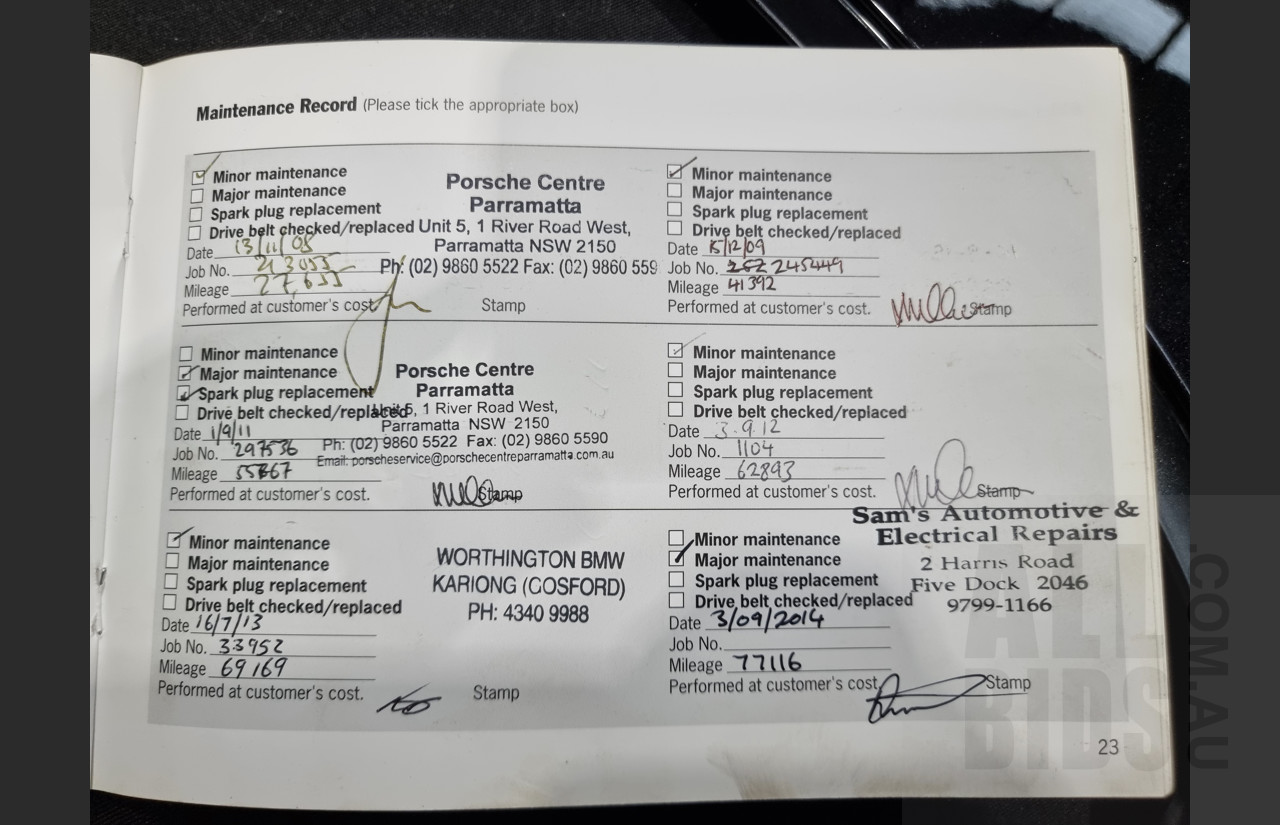 1/2007 Porsche Boxster 987 MY07 2d Roadster Basalt Black 2.7L