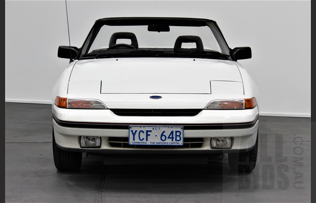 10/1990 Ford Capri Turbo 2d Convertible White 1.6L