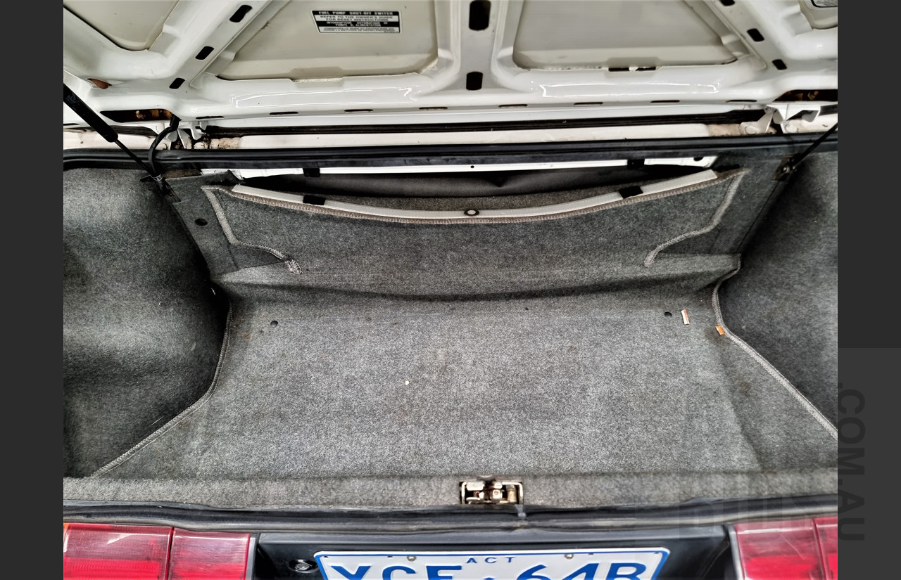 10/1990 Ford Capri Turbo 2d Convertible White 1.6L