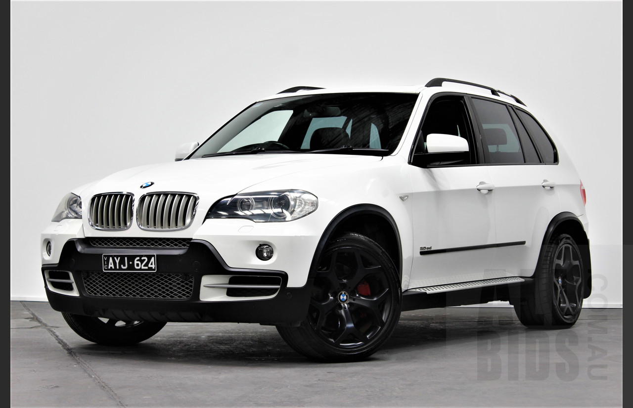 5/2008 Bmw X5 3.0sd E70 4d Wagon White 3.0L Turbo Diesel
