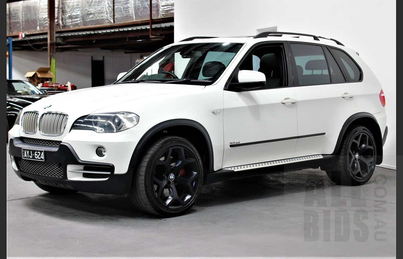 5/2008 Bmw X5 3.0sd E70 4d Wagon White 3.0L Turbo Diesel