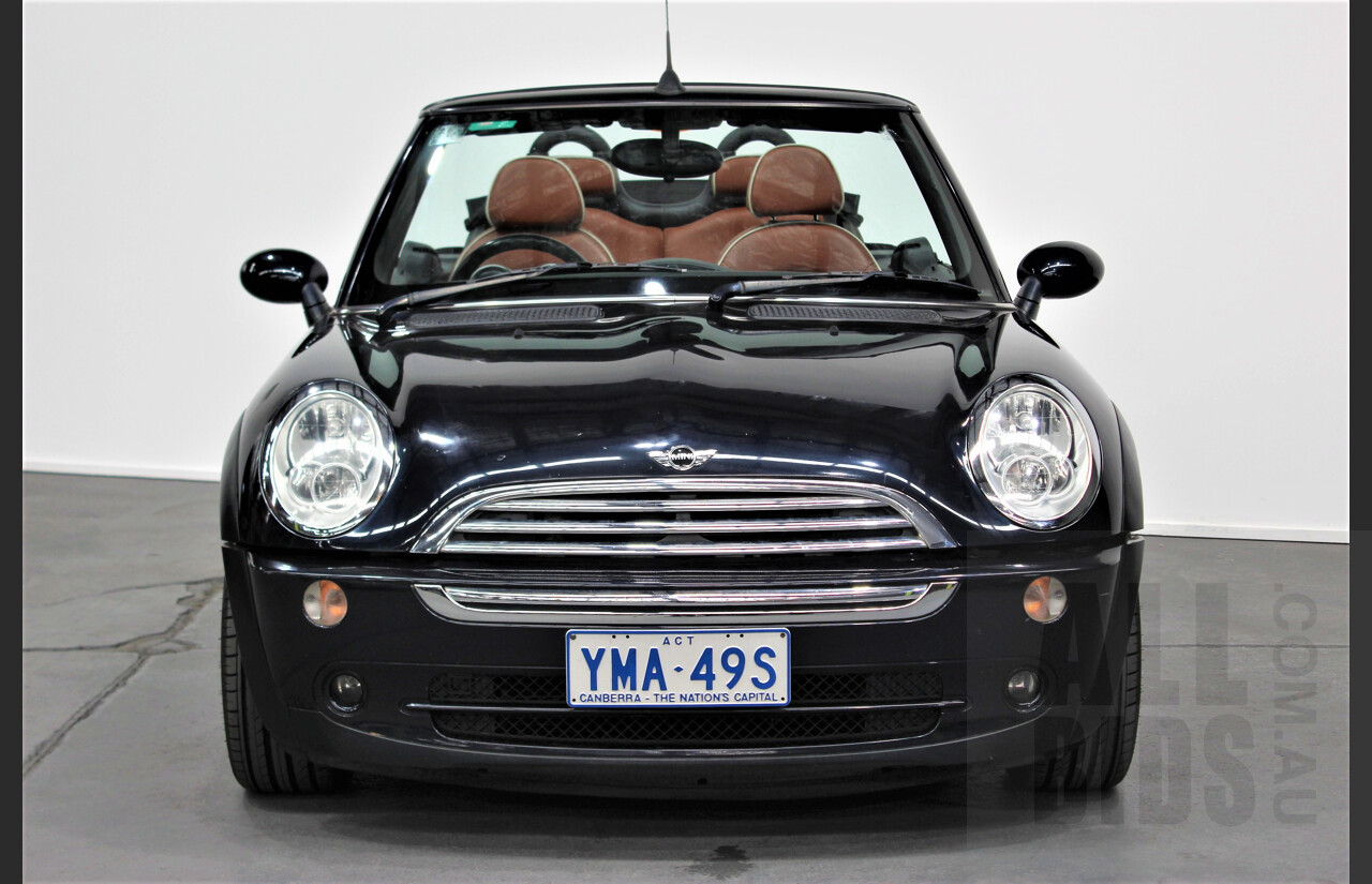 10/2007 Mini Cooper Cabrio Sidewalk R52 2d Cabriolet Black 1.6L