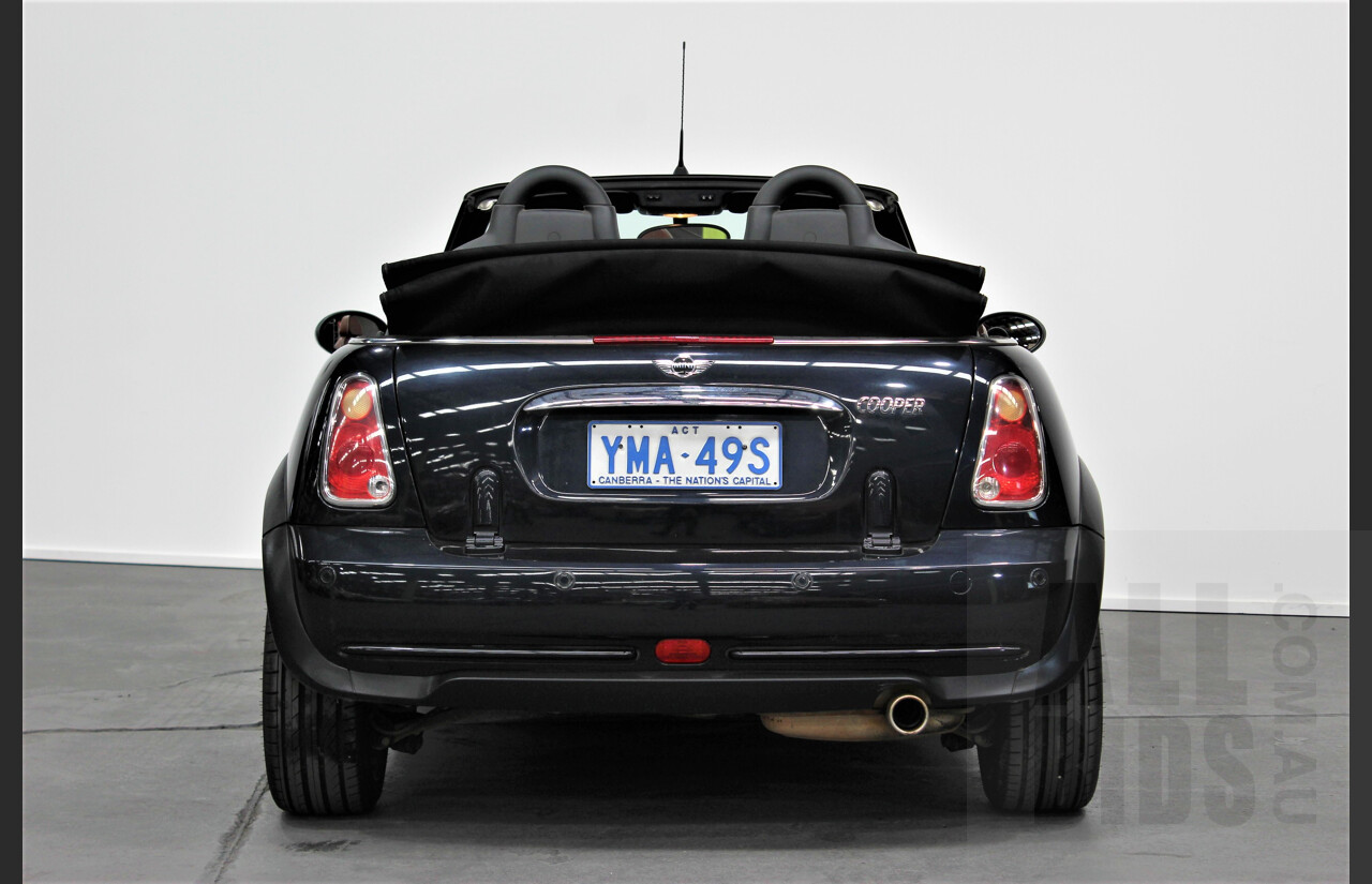 10/2007 Mini Cooper Cabrio Sidewalk R52 2d Cabriolet Black 1.6L