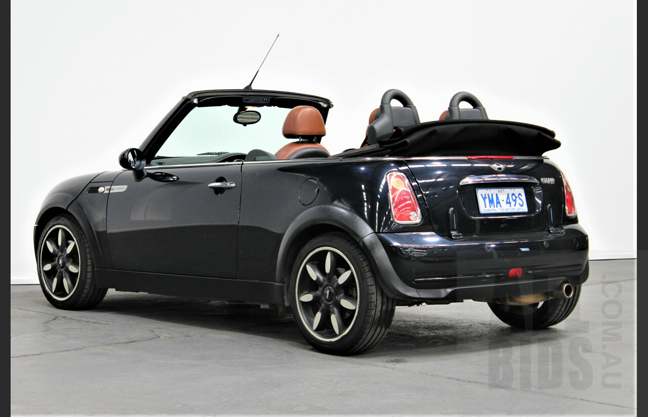 10/2007 Mini Cooper Cabrio Sidewalk R52 2d Cabriolet Black 1.6L