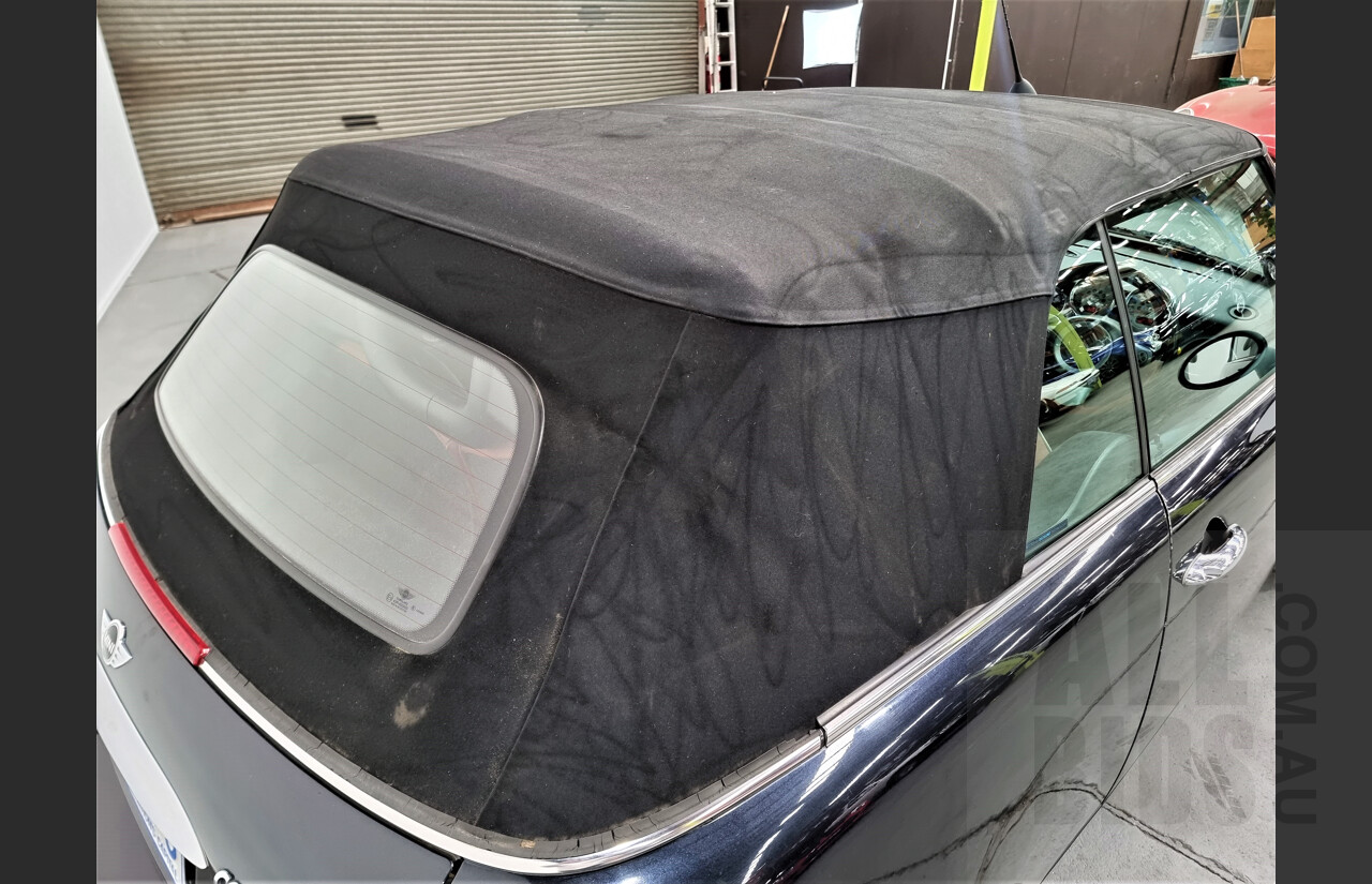 10/2007 Mini Cooper Cabrio Sidewalk R52 2d Cabriolet Black 1.6L
