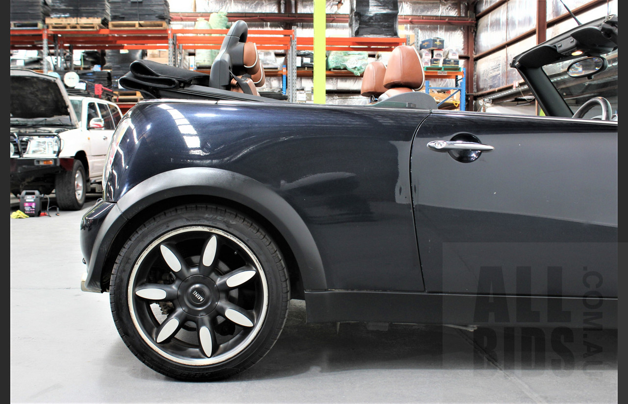 10/2007 Mini Cooper Cabrio Sidewalk R52 2d Cabriolet Black 1.6L
