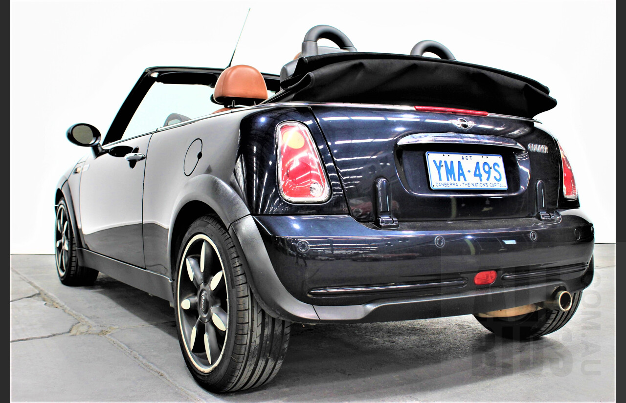 10/2007 Mini Cooper Cabrio Sidewalk R52 2d Cabriolet Black 1.6L