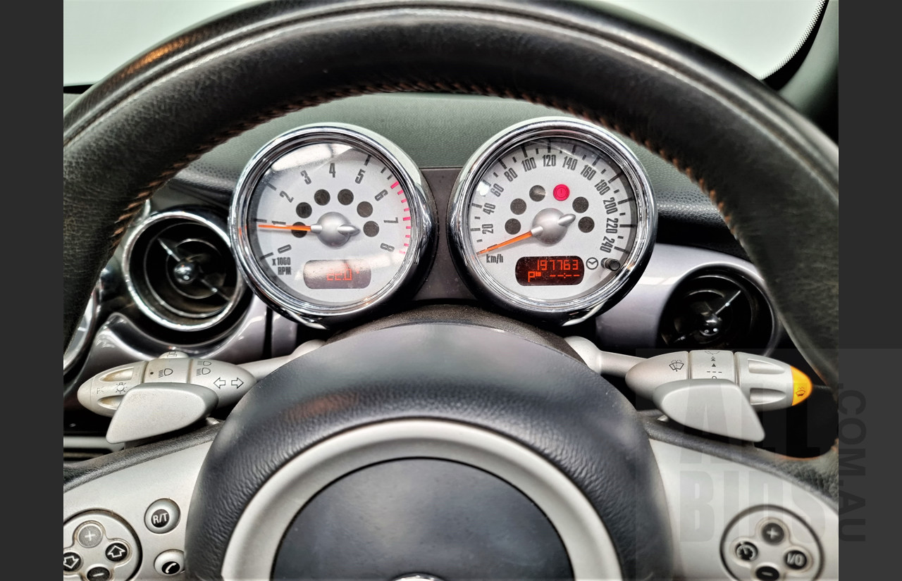 10/2007 Mini Cooper Cabrio Sidewalk R52 2d Cabriolet Black 1.6L