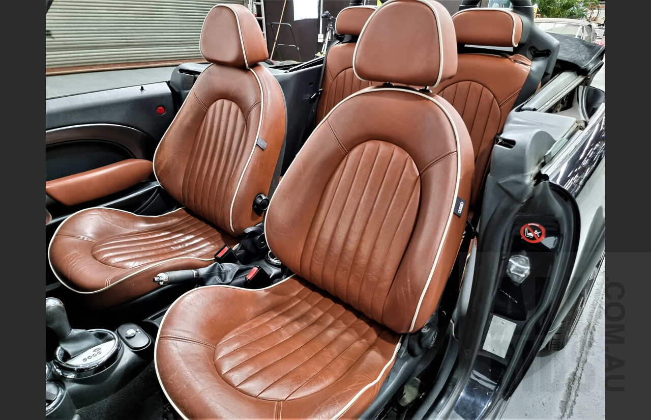 10/2007 Mini Cooper Cabrio Sidewalk R52 2d Cabriolet Black 1.6L