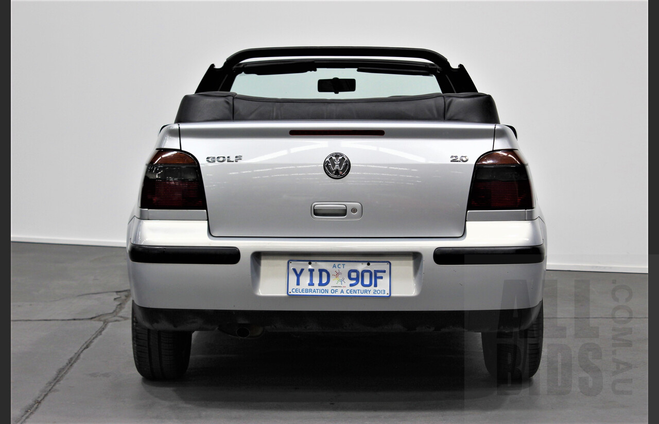9/2002 Volkswagen Golf GL 2d Cabriolet Silver 2.0L